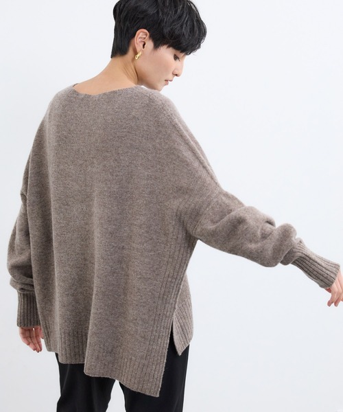 BARNYARDSTORM（バンヤードストーム）の「BARNYARDSTORM /  ホールガーメントボートニット（ニット/セーター・レディース・モカ/ベージュ・FREE）」の15枚目の写真