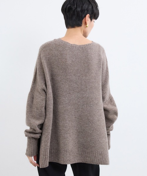 BARNYARDSTORM（バンヤードストーム）の「BARNYARDSTORM /  ホールガーメントボートニット（ニット/セーター・レディース・モカ/ベージュ・FREE）」の17枚目の写真