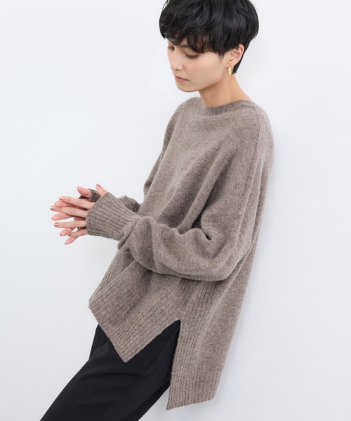 BARNYARDSTORM（バンヤードストーム）の「BARNYARDSTORM /  ホールガーメントボートニット（ニット/セーター・レディース・モカ/ベージュ・FREE）」の16枚目の写真