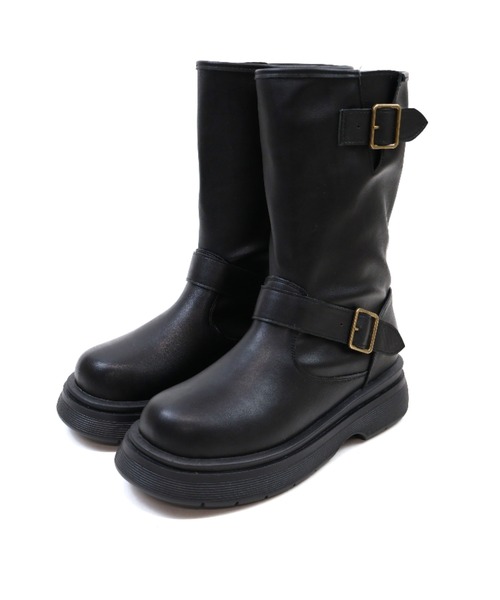 VIVIAN（ヴィヴィアン）の「yumi.×VIVIAN コラボ厚底ストレッチエンジニアブーツ（ブーツ・レディース・ダークブラウン/ブラック/ベージュ・L/M/S/LL）」の19枚目の写真