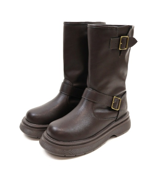 VIVIAN（ヴィヴィアン）の「yumi.×VIVIAN コラボ厚底ストレッチエンジニアブーツ（ブーツ・レディース・ダークブラウン/ブラック/ベージュ・L/M/S/LL）」の20枚目の写真