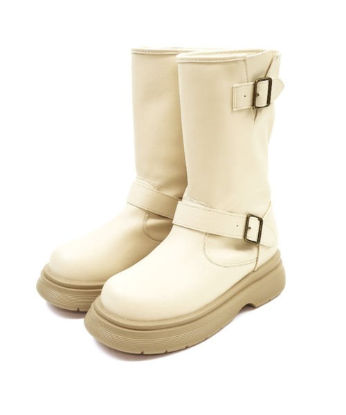 VIVIAN（ヴィヴィアン）の「yumi.×VIVIAN コラボ厚底ストレッチエンジニアブーツ（ブーツ・レディース・ダークブラウン/ブラック/ベージュ・L/M/S/LL）」の21枚目の写真