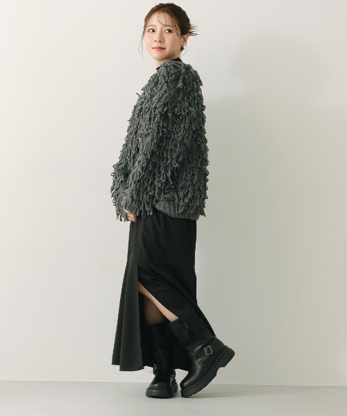 VIVIAN（ヴィヴィアン）の「yumi.×VIVIAN コラボ厚底ストレッチエンジニアブーツ（ブーツ・レディース・ダークブラウン/ブラック/ベージュ・L/M/S/LL）」の5枚目の写真