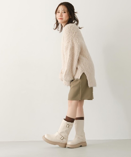 VIVIAN（ヴィヴィアン）の「yumi.×VIVIAN コラボ厚底ストレッチエンジニアブーツ（ブーツ・レディース・ダークブラウン/ブラック/ベージュ・L/M/S/LL）」の16枚目の写真