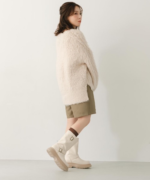 VIVIAN（ヴィヴィアン）の「yumi.×VIVIAN コラボ厚底ストレッチエンジニアブーツ（ブーツ・レディース・ダークブラウン/ブラック/ベージュ・L/M/S/LL）」の17枚目の写真