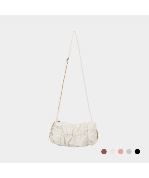 MARHEN.J(マルヘンジェイ)の「POPCORN SWING MINI(メッセンジャーバッグ・レディース・ホワイト/ブラック/ピンク/ピンクゴールド・FREE)」の2枚目の写真