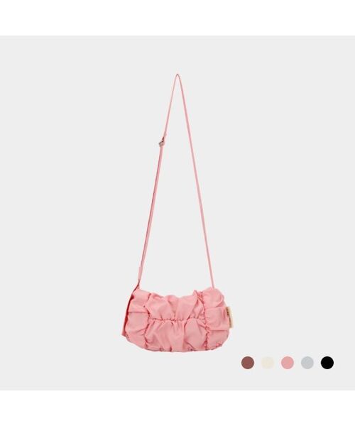 MARHEN.J(マルヘンジェイ)の「POPCORN SWING MINI(メッセンジャーバッグ・レディース・ホワイト/ブラック/ピンク/ピンクゴールド・FREE)」の4枚目の写真