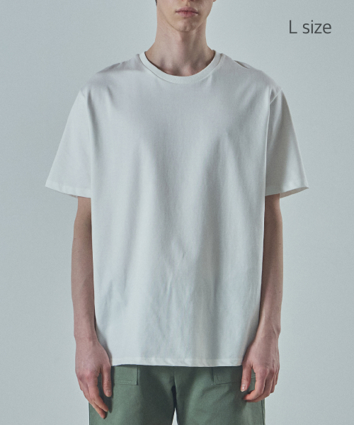 LAD EDITION(ラッドエディション)の「ホワイトロゴ 半袖Tシャツ_オフホワイト(Tシャツ/カットソー・メンズ・その他・MEDIUM/LARGE)」の2枚目の写真