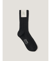 SOOPUI（スープイ）の「Organic cotton socks in black（ソックス/靴下・レディース）」