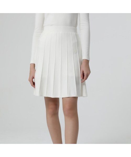E.PARCA(イパルカ)の「ニットプリーツスカート(ホワイト)(スカート・レディース・その他・SMALL/MEDIUM)」の2枚目の写真