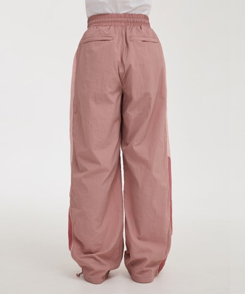 WaiKei（ワイケイ）の「カラー ブロック レーシング トラック パンツ ピンク（スウェットパンツ・レディース・その他・1/2）」の4枚目の写真