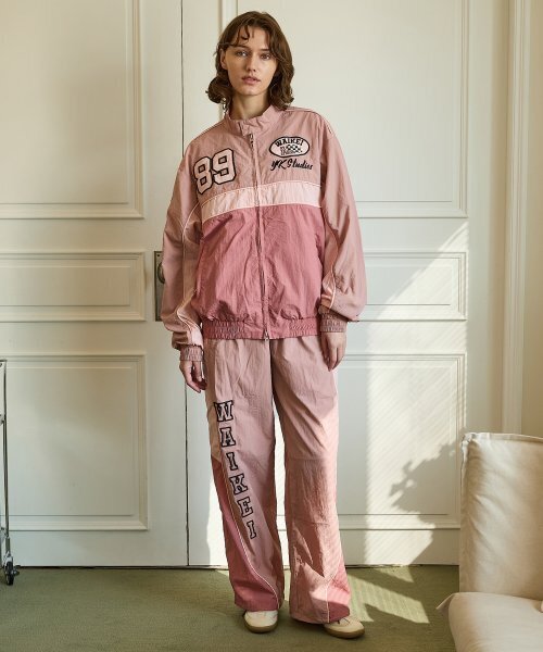 WaiKei（ワイケイ）の「カラー ブロック レーシング トラック パンツ ピンク（スウェットパンツ・レディース・その他・1/2）」の5枚目の写真