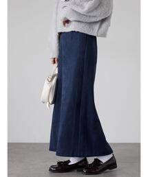 Lugnoncure | 【選べる着丈】スウェード調タイトスカート(スカート)