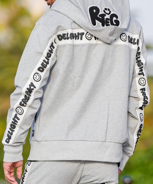 adamsJUGGLER（アダムスジャグラー）の「RTEG スマイリーD&Fフーディー（パーカー・メンズ・ブラック/グレー・S/M/L/XL）」の20枚目の写真