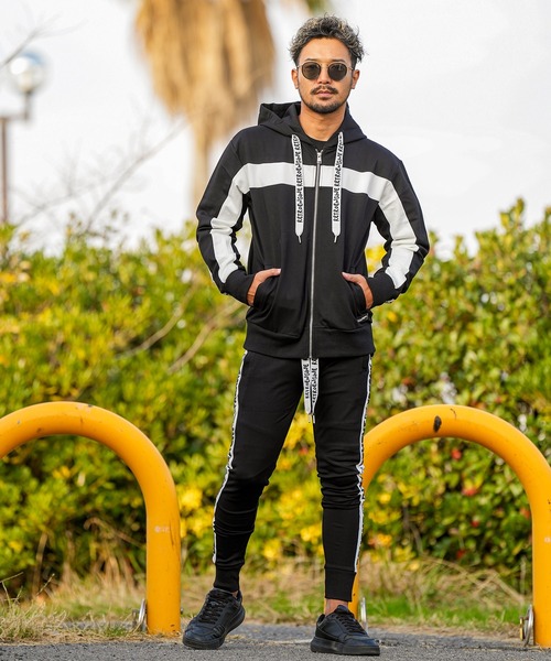 adamsJUGGLER（アダムスジャグラー）の「RTEG スマイリーD&Fフーディー（パーカー・メンズ・ブラック/グレー・S/M/L/XL）」の3枚目の写真