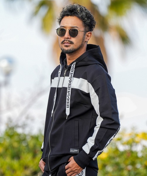 adamsJUGGLER（アダムスジャグラー）の「RTEG スマイリーD&Fフーディー（パーカー・メンズ・ブラック/グレー・S/M/L/XL）」の12枚目の写真