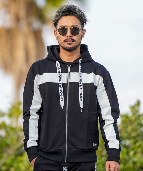 adamsJUGGLER（アダムスジャグラー）の「RTEG スマイリーD&Fフーディー（パーカー・メンズ・ブラック/グレー・S/M/L/XL）」の13枚目の写真