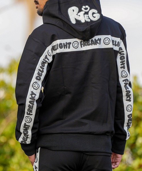 adamsJUGGLER（アダムスジャグラー）の「RTEG スマイリーD&Fフーディー（パーカー・メンズ・ブラック/グレー・S/M/L/XL）」の15枚目の写真