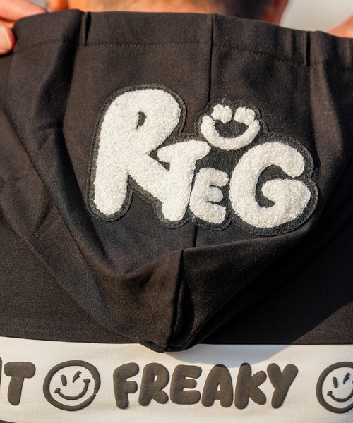 adamsJUGGLER（アダムスジャグラー）の「RTEG スマイリーD&Fフーディー（パーカー・メンズ・ブラック/グレー・S/M/L/XL）」の22枚目の写真