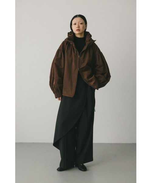 STYLEMIXER(スタイルミキサー)の「サイドラップワイドパンツ(スラックス・レディース・ベージュ/グレー/ブラック・MEDIUM/SMALL)」の4枚目の写真