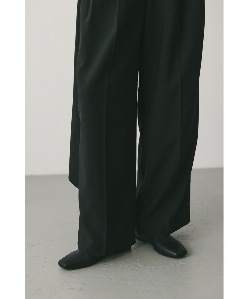 STYLEMIXER(スタイルミキサー)の「サイドラップワイドパンツ(スラックス・レディース・ベージュ/グレー/ブラック・MEDIUM/SMALL)」の9枚目の写真