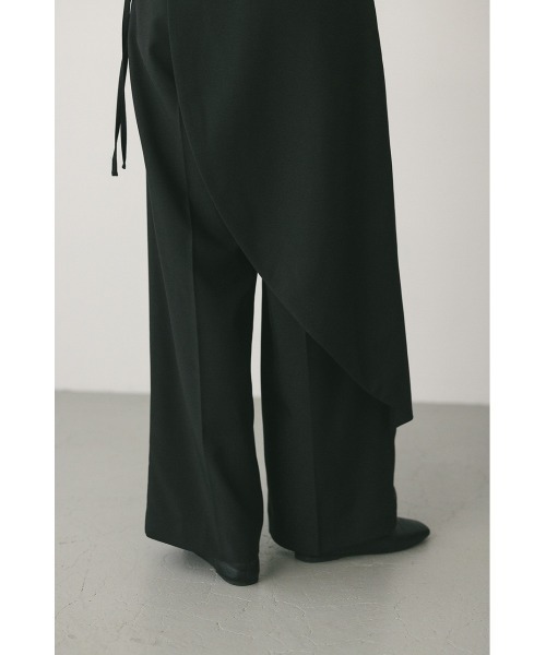 サイドラップワイドパンツ（スラックス）｜STYLEMIXER（スタイル