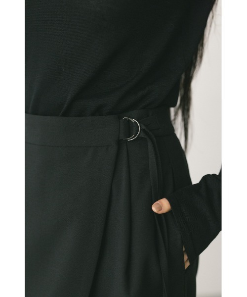 STYLEMIXER(スタイルミキサー)の「サイドラップワイドパンツ(スラックス・レディース・ベージュ/グレー/ブラック・MEDIUM/SMALL)」の11枚目の写真