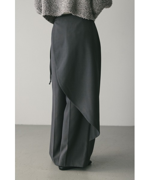 STYLEMIXER(スタイルミキサー)の「サイドラップワイドパンツ(スラックス・レディース・ベージュ/グレー/ブラック・MEDIUM/SMALL)」の22枚目の写真