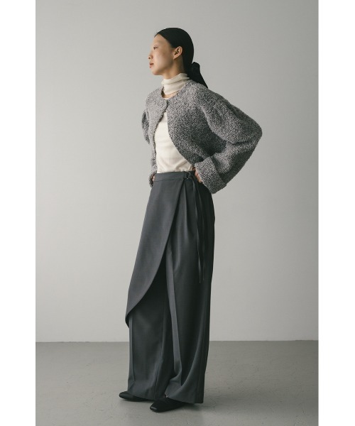 STYLEMIXER(スタイルミキサー)の「サイドラップワイドパンツ(スラックス・レディース・ベージュ/グレー/ブラック・MEDIUM/SMALL)」の16枚目の写真