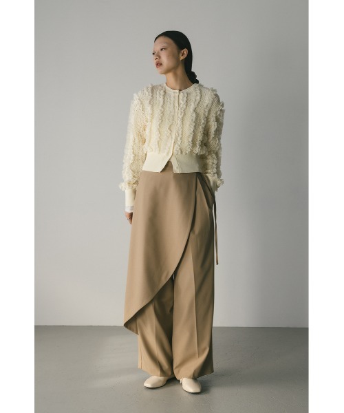 サイドラップワイドパンツ（スラックス）｜STYLEMIXER（スタイル