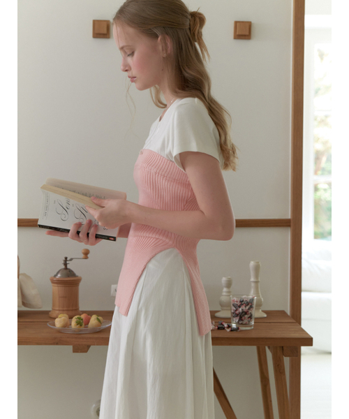 RE_L（リエル）の「Avant knit top (pink)（ニット/セーター・レディース・その他・FREE）」の3枚目の写真