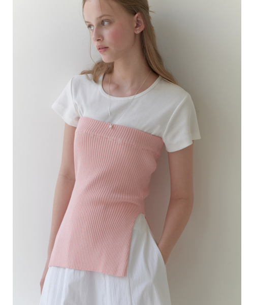 RE_L（リエル）の「Avant knit top (pink)（ニット/セーター・レディース・その他・FREE）」の5枚目の写真
