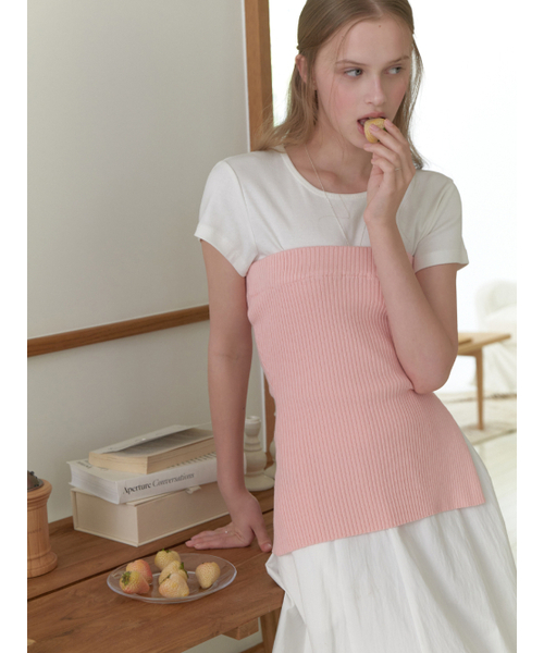 RE_L（リエル）の「Avant knit top (pink)（ニット/セーター・レディース・その他・FREE）」の6枚目の写真