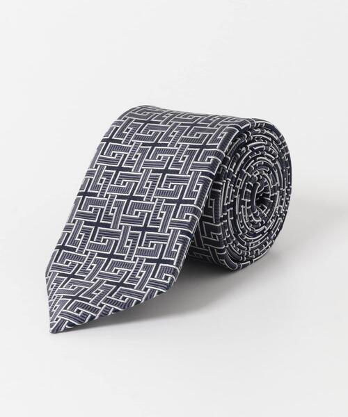 URBAN RESEARCH DOORS（アーバンリサーチドアーズ）の「LIFE STYLE TAILOR　26SS国内タイ幾何学1（ネクタイ・メンズ・ネイビー/グレー・-）」の5枚目の写真