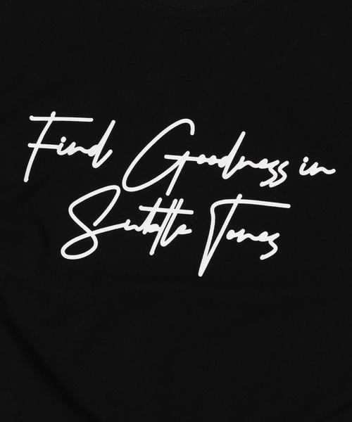 mysty woman（ミスティウーマン）の「モノトーンロゴTEE 645277（Tシャツ/カットソー・レディース・オフホワイト/ブラック・FREE）」の16枚目の写真