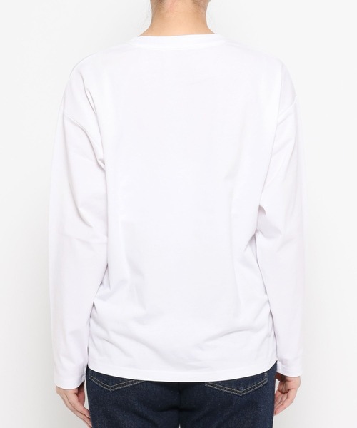 mysty woman（ミスティウーマン）の「モノトーンロゴTEE 645277（Tシャツ/カットソー・レディース・オフホワイト/ブラック・FREE）」の9枚目の写真