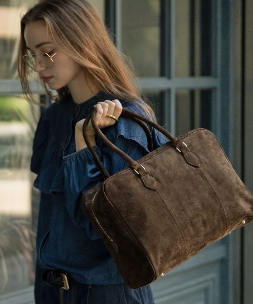 HAYNI（ヘイニ）の「Donusa ドヌサ【第2世代・改良版】（ボストンバッグ・レディース・ブラウン/ダークブラウン・FREE）」の2枚目の写真