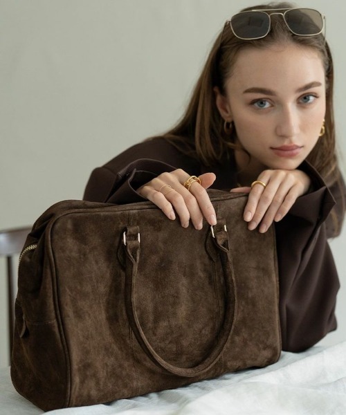 HAYNI（ヘイニ）の「Donusa ドヌサ【第2世代・改良版】（ボストンバッグ・レディース・ブラウン/ダークブラウン・FREE）」の3枚目の写真