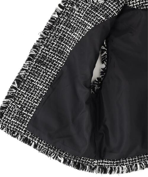 NATURAL BEAUTY BASIC（ナチュラルビューティーベーシック）の「◇ツイードシリーズ コンパクトジレ（その他アウター・レディース・ブラック系その他/ホワイト系その他・SMALL/MEDIUM）」の12枚目の写真