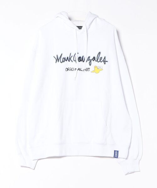 RiNc （リンク）の「【 MARK GONZALES 】 メッセージアート バックプリント プルオーバーパーカー（パーカー・メンズ・杢グレー/ブラック/ホワイト・M/L/XL）」の8枚目の写真