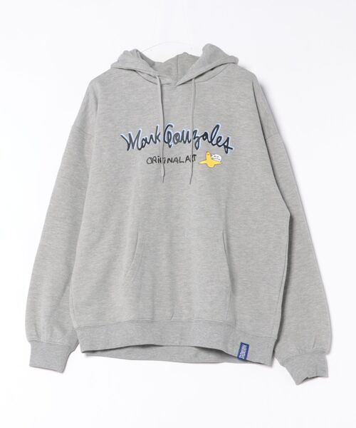 RiNc （リンク）の「【 MARK GONZALES 】 メッセージアート バックプリント プルオーバーパーカー（パーカー・メンズ・杢グレー/ブラック/ホワイト・M/L/XL）」の10枚目の写真