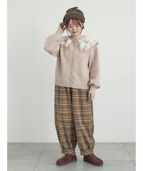 セール】【帯電防止裏地】ヘリンボーンバルーンパンツ《M/Lサイズ