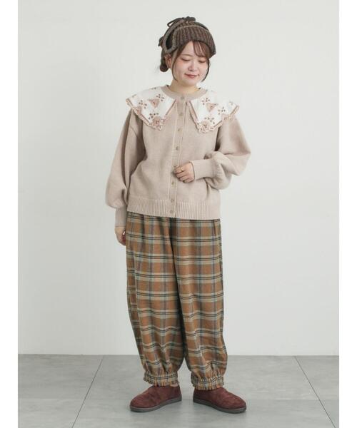 セール】【帯電防止裏地】ヘリンボーンバルーンパンツ《M/Lサイズ