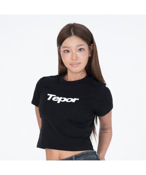 TEPOR(テポール)の「ロゴTシャツ - ブラック(Tシャツ/カットソー・レディース・その他・FREE)」の1枚目の写真
