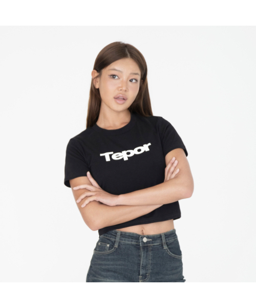TEPOR(テポール)の「ロゴTシャツ - ブラック(Tシャツ/カットソー・レディース・その他・FREE)」の2枚目の写真