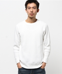 【JEMORGAN】ビッグワッフル長袖クルーネック