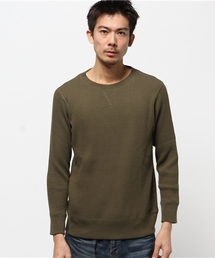 【JEMORGAN】ビッグワッフル長袖クルーネック