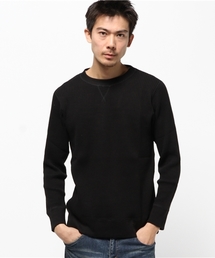 【JEMORGAN】ビッグワッフル長袖クルーネック
