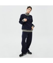 TYPO LOGO KNIT PANTS-NAVY