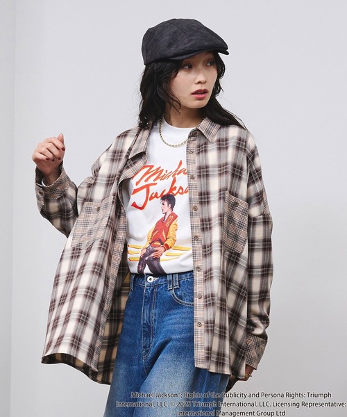 ROSE BUD(ローズバッド)の「(Michael Jackson)THRILLER L/S TEE(Tシャツ/カットソー・レディース・ブラック/ホワイト・ONE SIZE)」の17枚目の写真